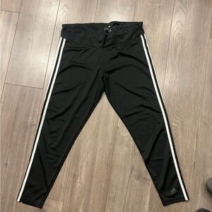 Adidas Leggings Womens Size XL Black Pants Cropped
